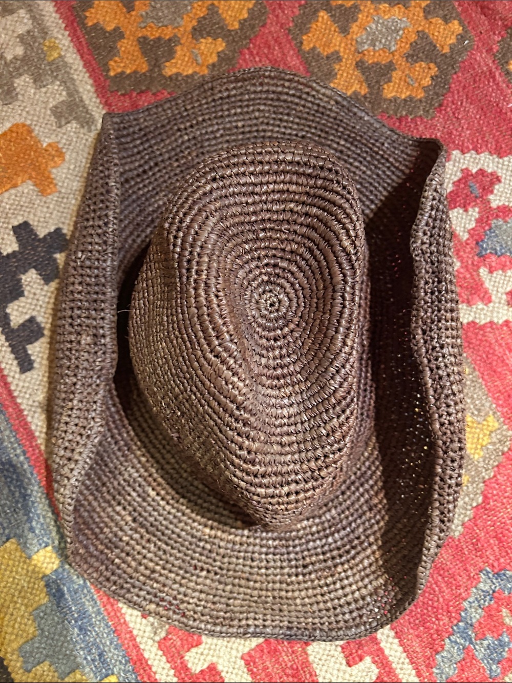 Monday Swimwear Exuma Raffia Brown Straw Hat - Picture 8 of 10
